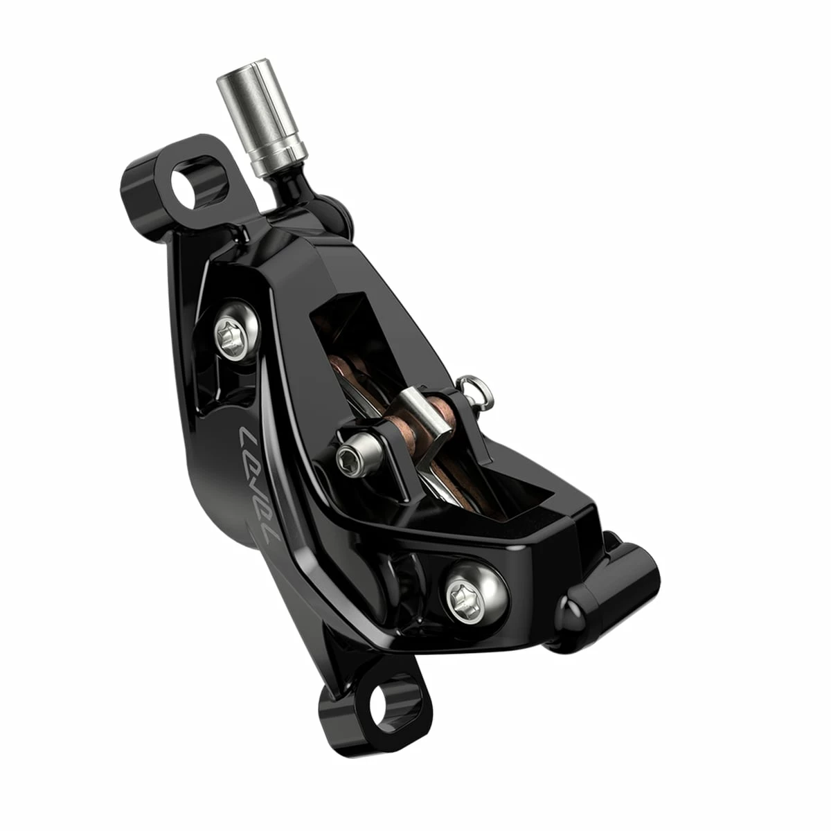 SRAM Level Silver Stealth 4-Piston Disc Brake - Billede 3