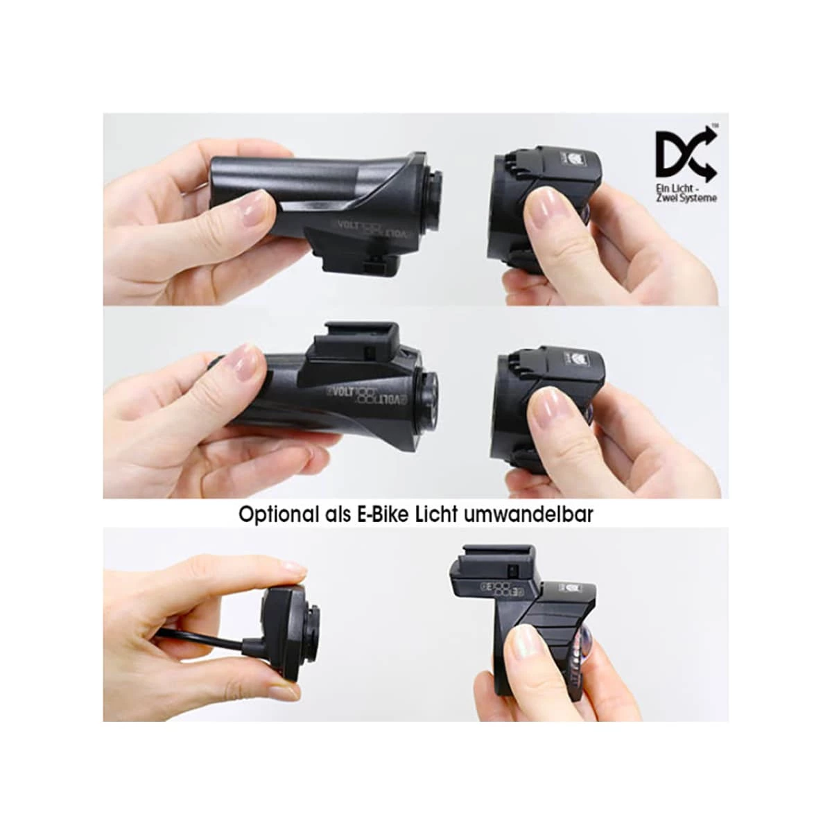 Cateye GVolt 100™ Rechargeable Front Light Dual System - Billede 6