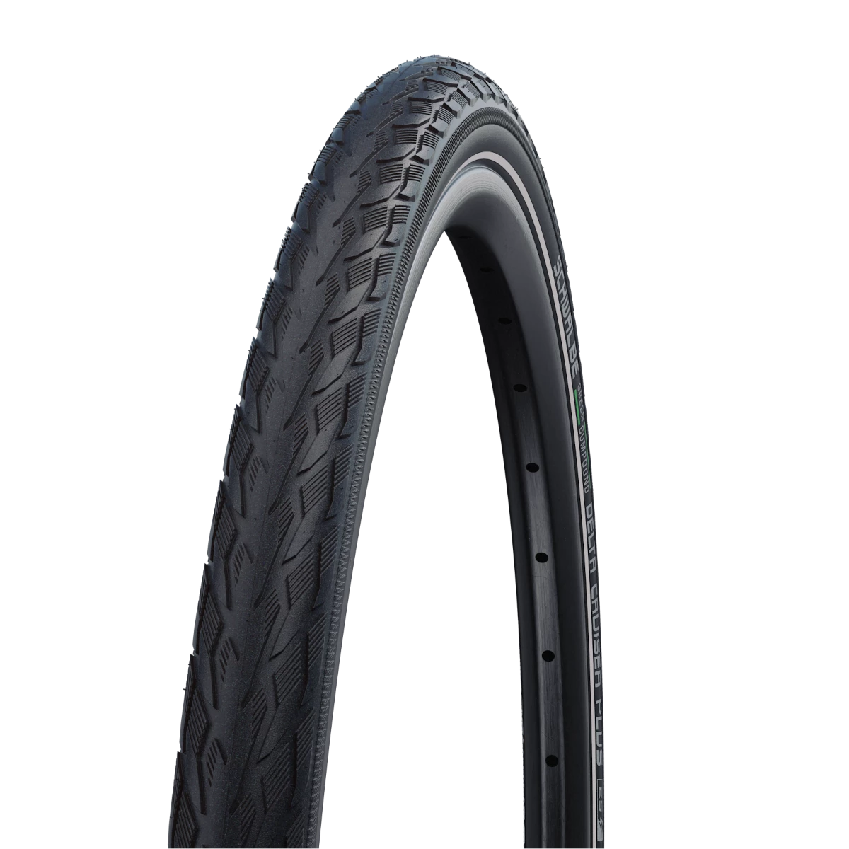 Schwalbe DELTA CRUISER PLUS Active Line Green Compound Clincher Tyre, HS431