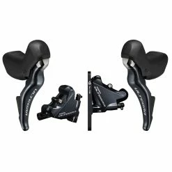Shimano Ultegra ST-R8025 Brake/Shift Lever Combination 2x11 Speed With BR-R8070 Disc Brake Calipers Front & Rear (for Small Hands)