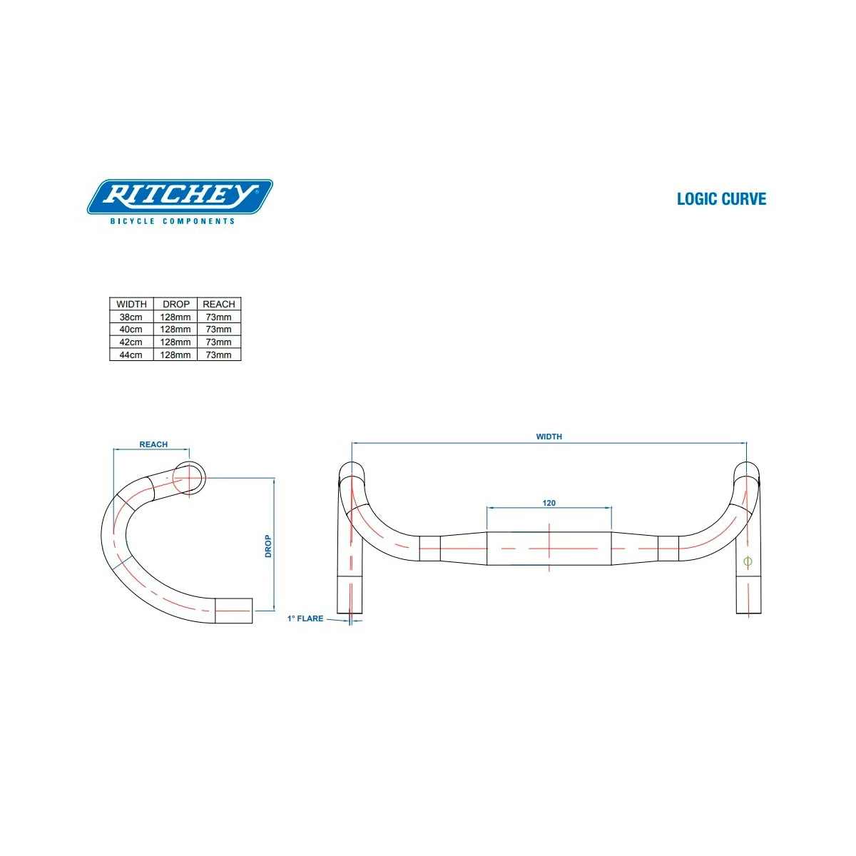 RITCHEY Comp Curve Drop Bar - Billede 2