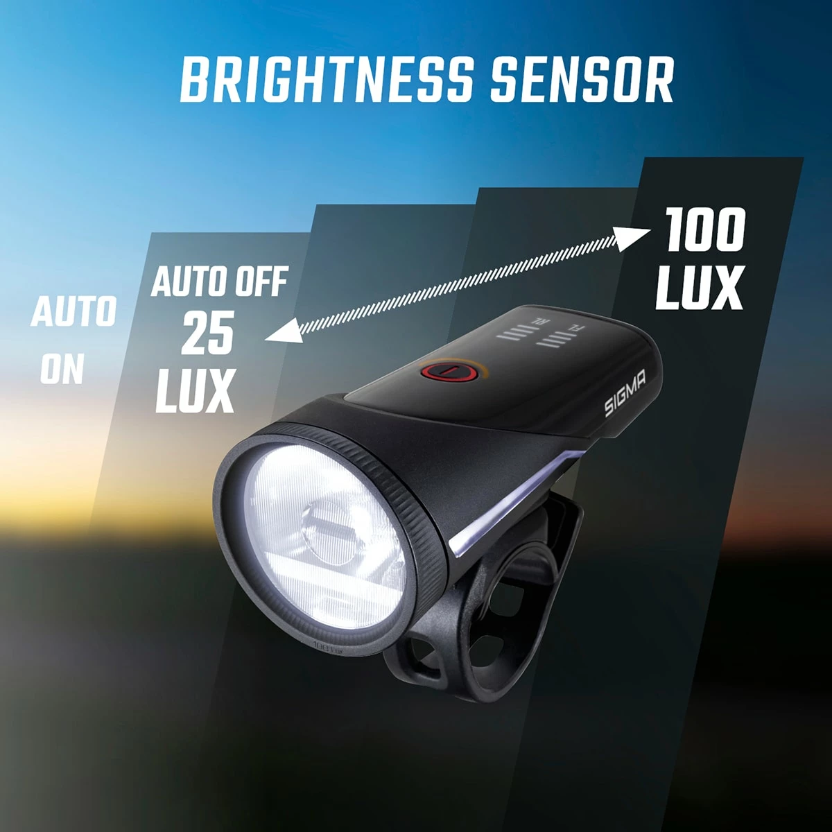 SIGMA AURA 100 LINK USB LED Front Light/BLAZE LINK USB Battery-powered Rear Light With Brake Light Kit - Billede 4